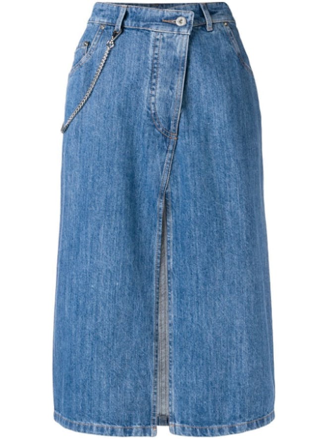 Midi Denim Skirt