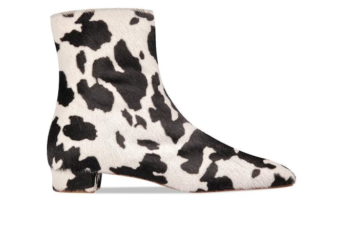 Este Boot Cow-Print Pony Hair Leather