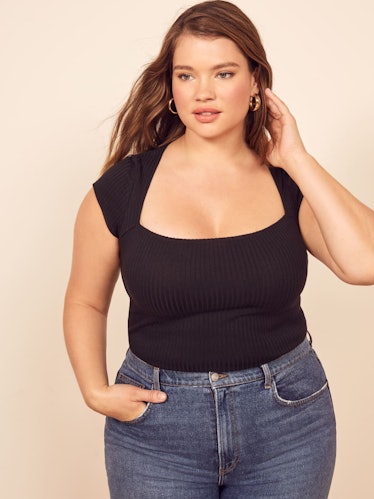  Extended Sizes Bardot Top