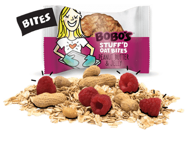 Peanut Butter & Jelly Stuff'd Oat Bites