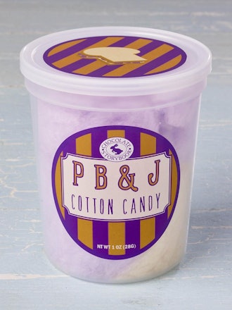 Peanut Butter and Jelly Cotton Candy
