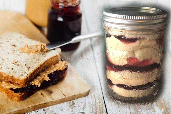 PB & J Cupcake Jars