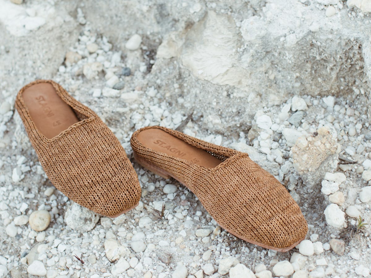 St. Agni's Knitted Leather Mules Are A New Take On The Classic St. Agni's Knitted Leather Mules Are A New Take On The Classic