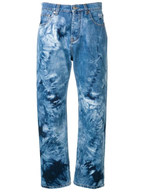 brace pleated jeans alexander wang