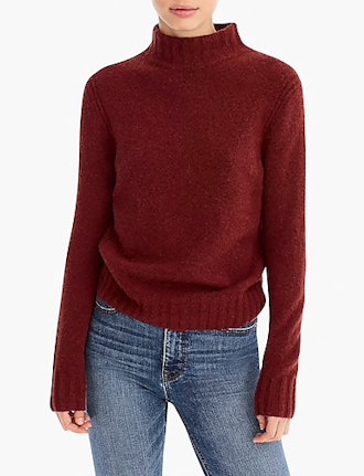 Mockneck Sweater In Supersoft Yarn