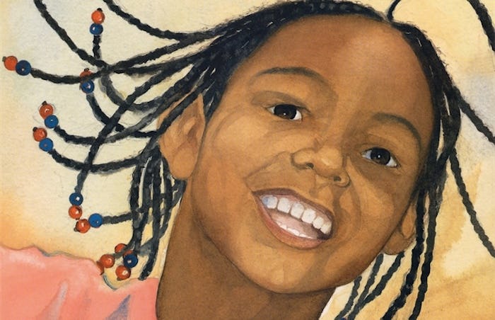The cover of the childrens book I Love My Hair! by Natasha Anastasia Tarpley