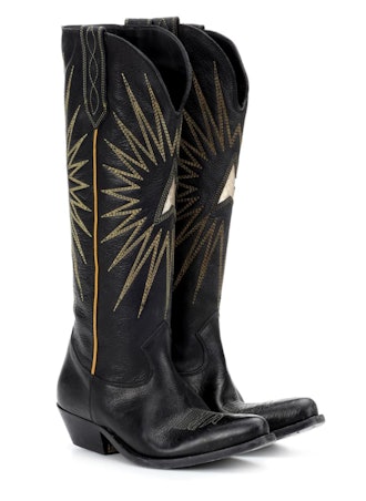 Wish Star Leather Cowboy Boots