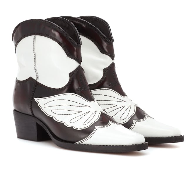 Meg Leather Cowboy Boots