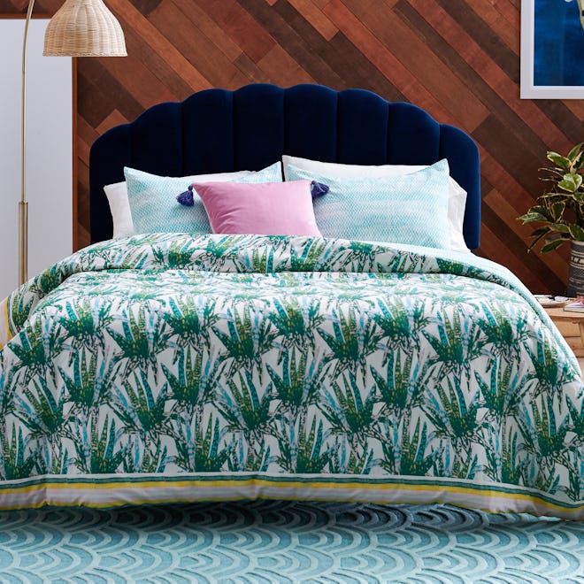 Watercolor Succulent 3 Piece Comforter Set by Drew Barrymore Flower Home