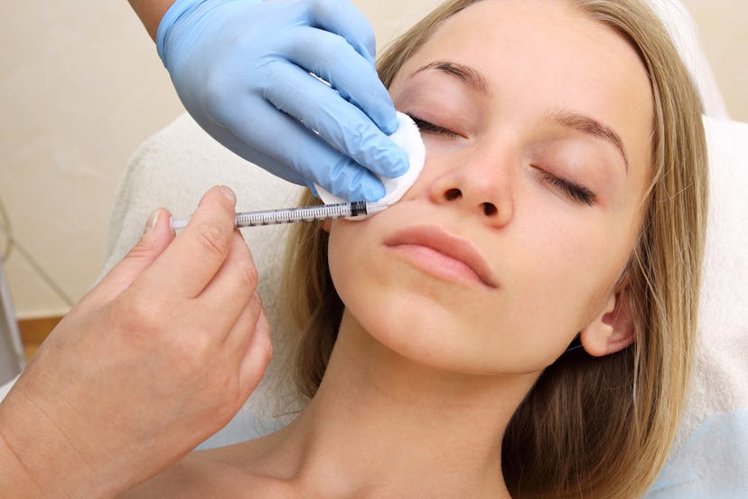 Facial injectables procedure