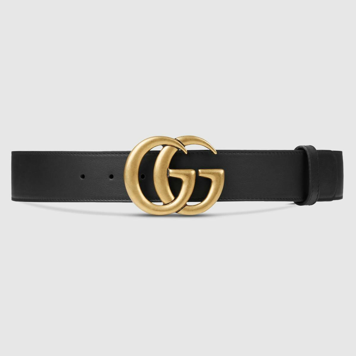 simple black gucci belt