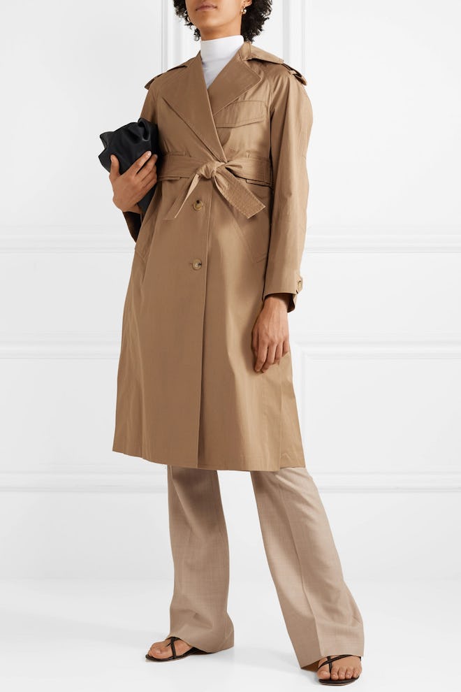 Cotton-Canvas Trench Coat