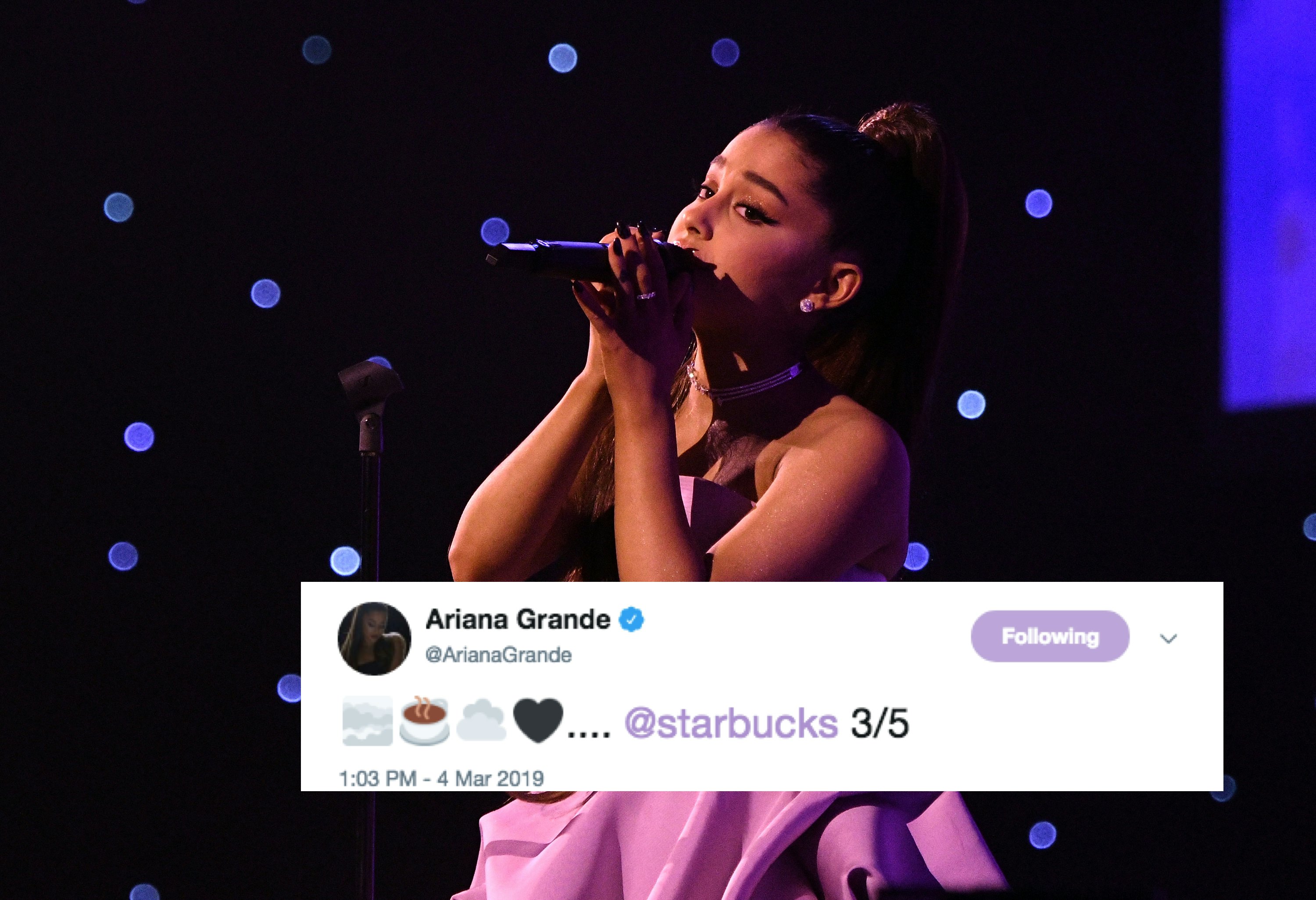 Why Is Ariana Grande Tweeting About Starbucks The Singers