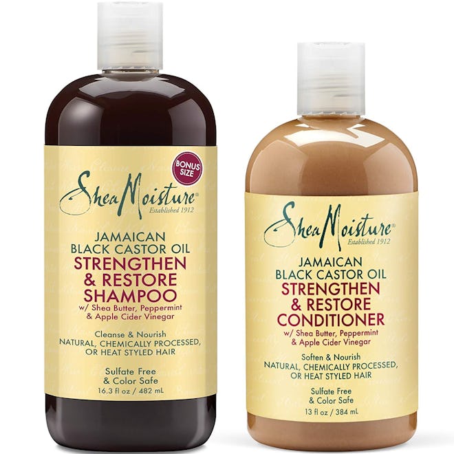 Shea Moisture Strengthen, Grow & Restore Shampoo and Conditioner Set