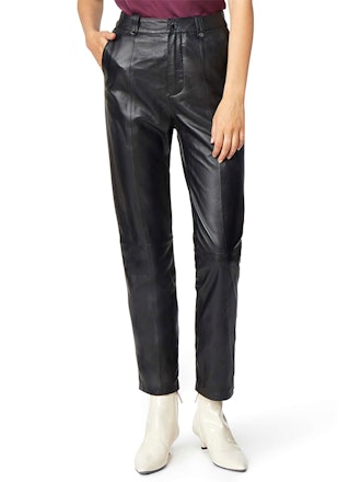 High Rise Leather Pants