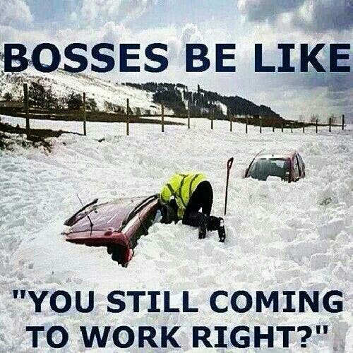 10 Memes About Snow &amp; Work That Every Millennial Can Relate To