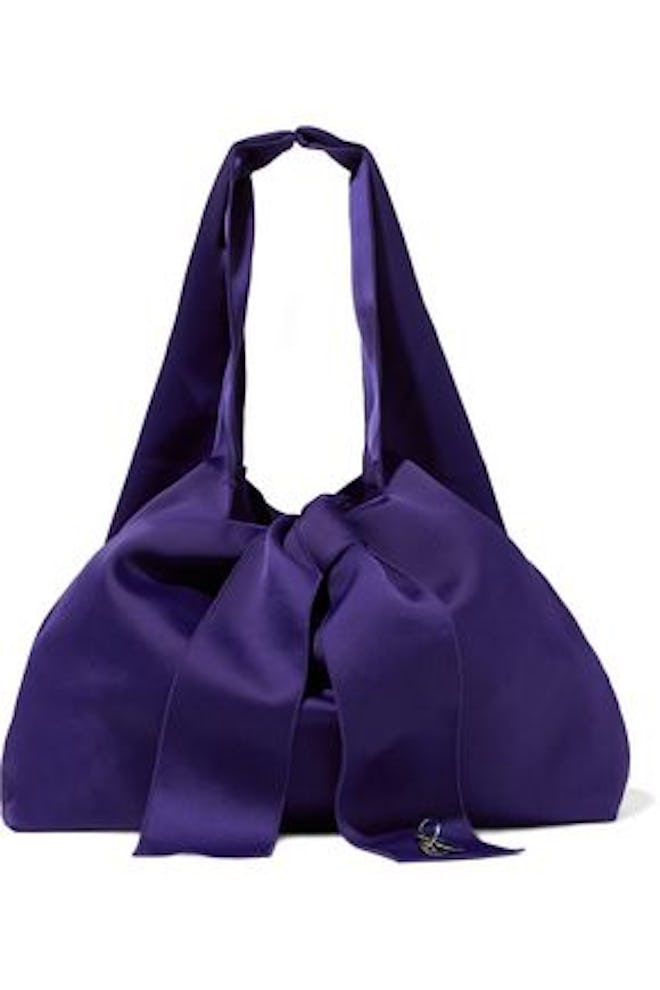 3.1 Phillip Lim Appliquéd Bow-Embellished Satin Tote