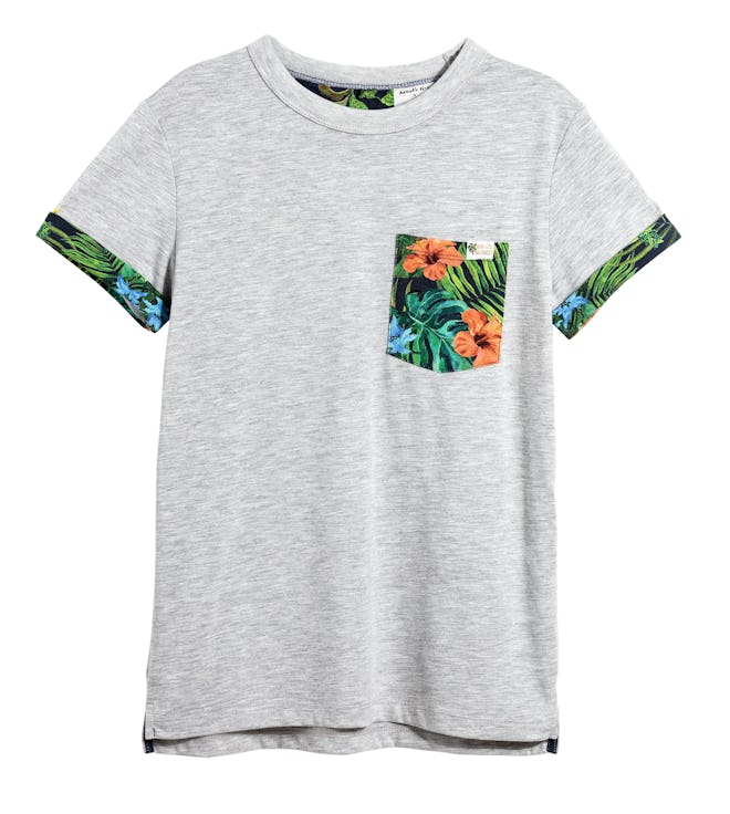 T-shirt with Printed Design
