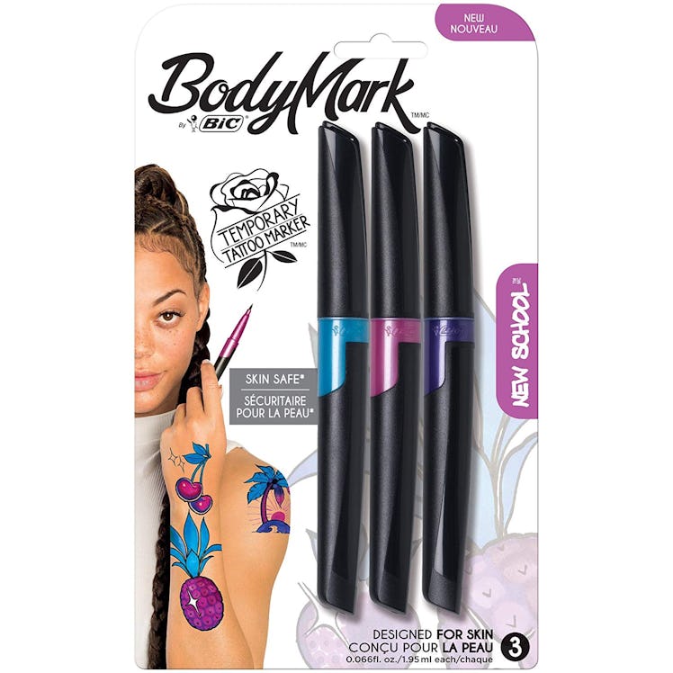 BIC BodyMark Temporary Tattoo Markers - New School