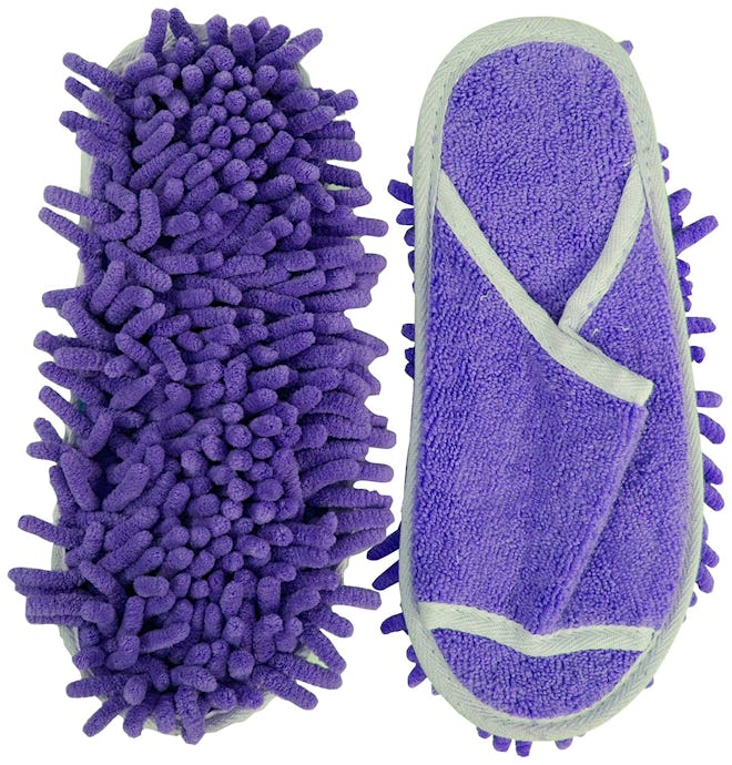 Slipper Genie Microfiber Women's Slippers for Floor Cleaning