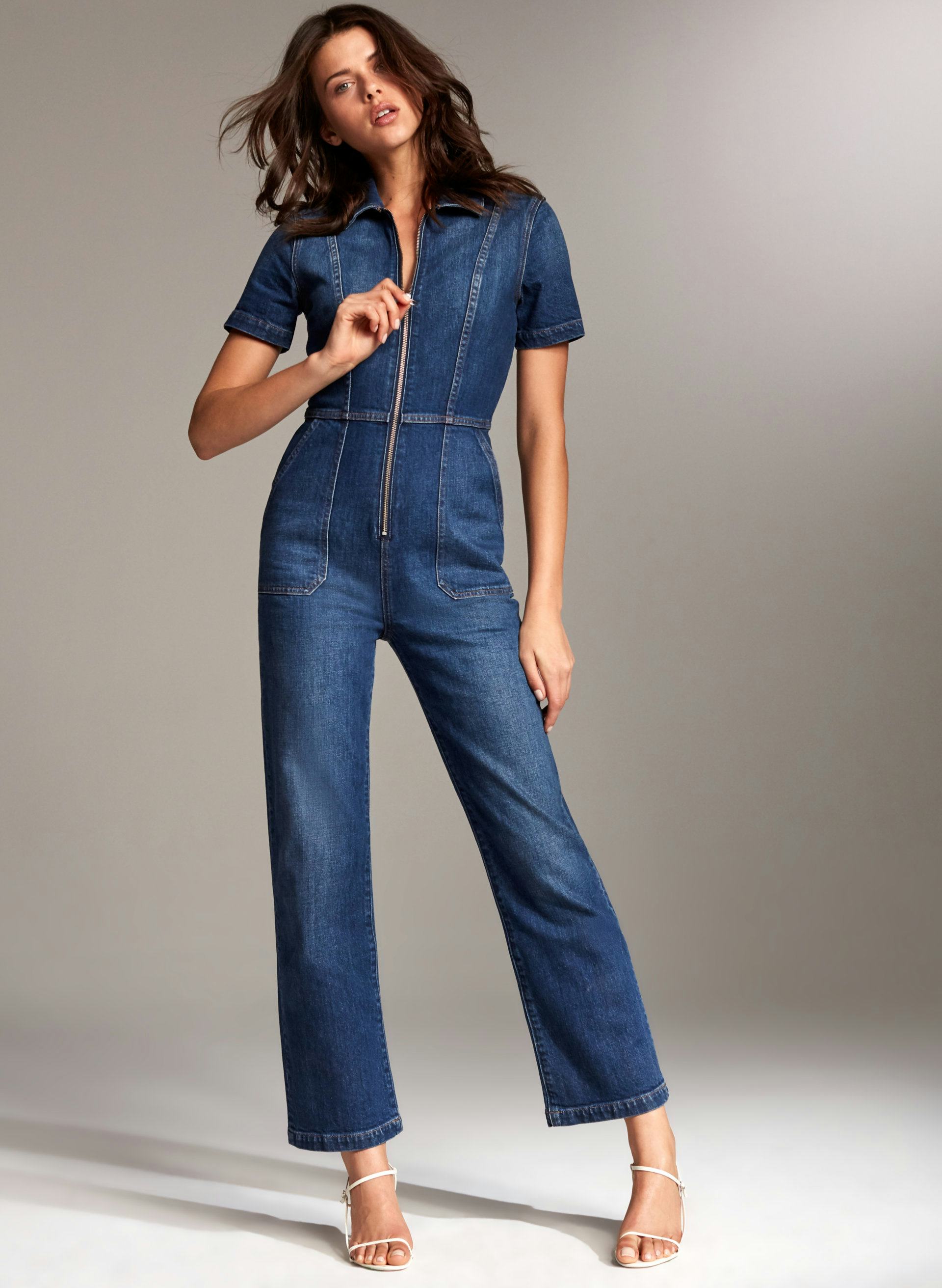 flare jean jumpsuit