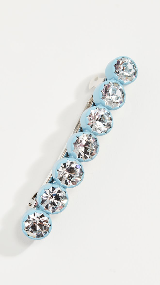 Scalloped Crystal Barrette