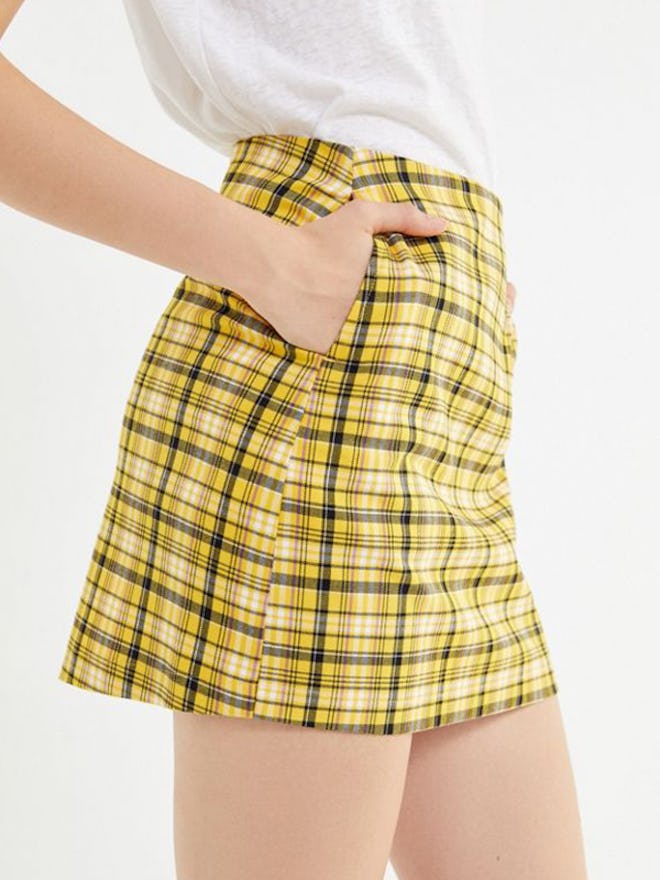 Colin Plaid Pocket Mini Skirt