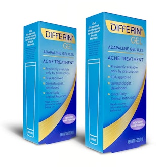 Differin Adapalene Gel 0.1% Acne Treatment (2 Pack)