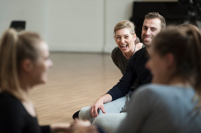 Intimacy Coordinator Ita O'Brien in a workshop