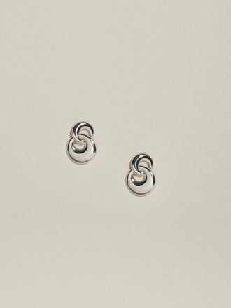 Duet Earrings, Silver