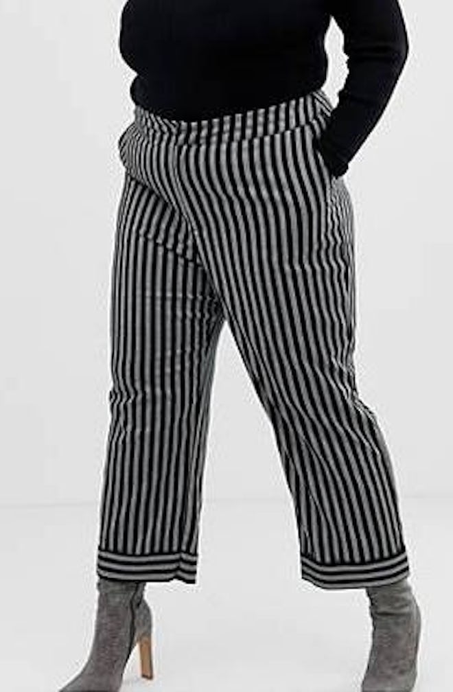 Lost Ink Tailored Pants In Stripe