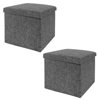 Seville Classics Foldable Storage Ottoman