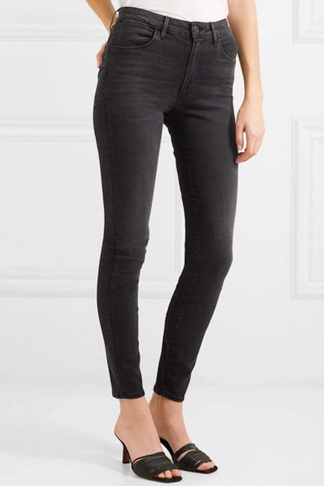 W3 Channel High-Rise Skinny Jeans