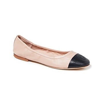 two tone ballet flats