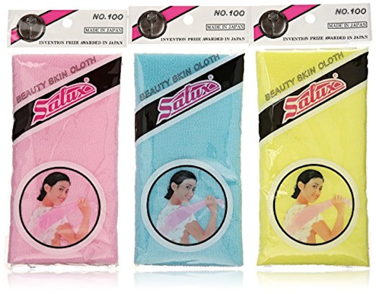 Salux Nylon Japanese Beauty Skin Bath Wash Cloth