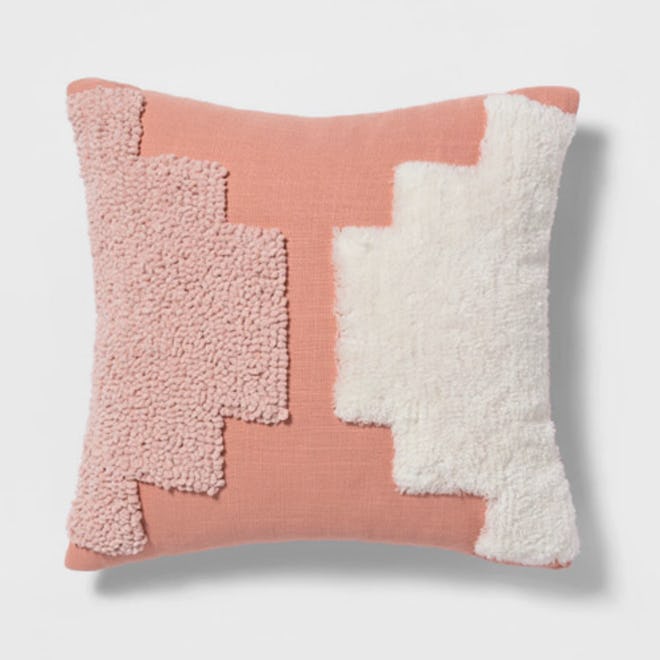 Tufted Square Throw Pillow 