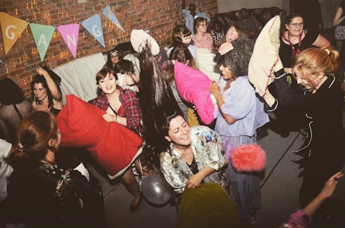 Members of the Girl Gang Manchester on a party