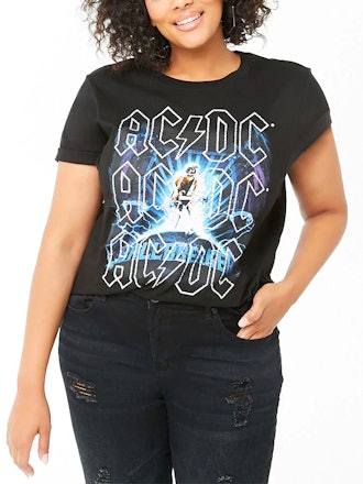 Plus Size ACDC Band Tee