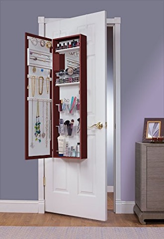 Mirrotek Over The Door Combination Jewelry and Makeup Armoire