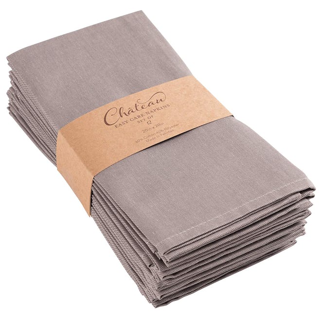 KAF Home Chateau Easy-Care Cloth Dinner Napkins