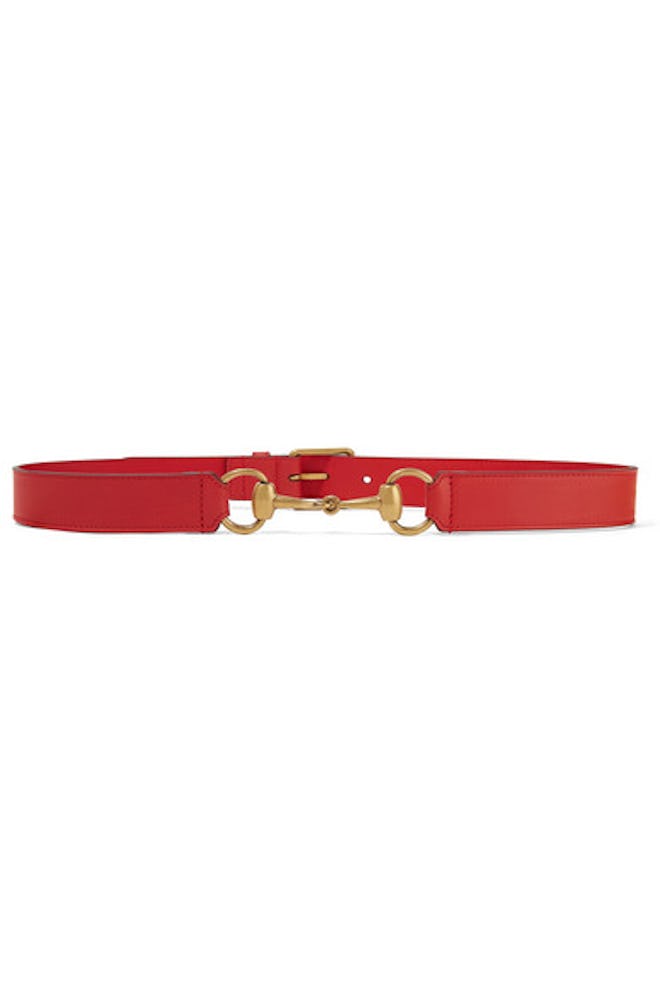 Horsebit-Detailed Leather Belt