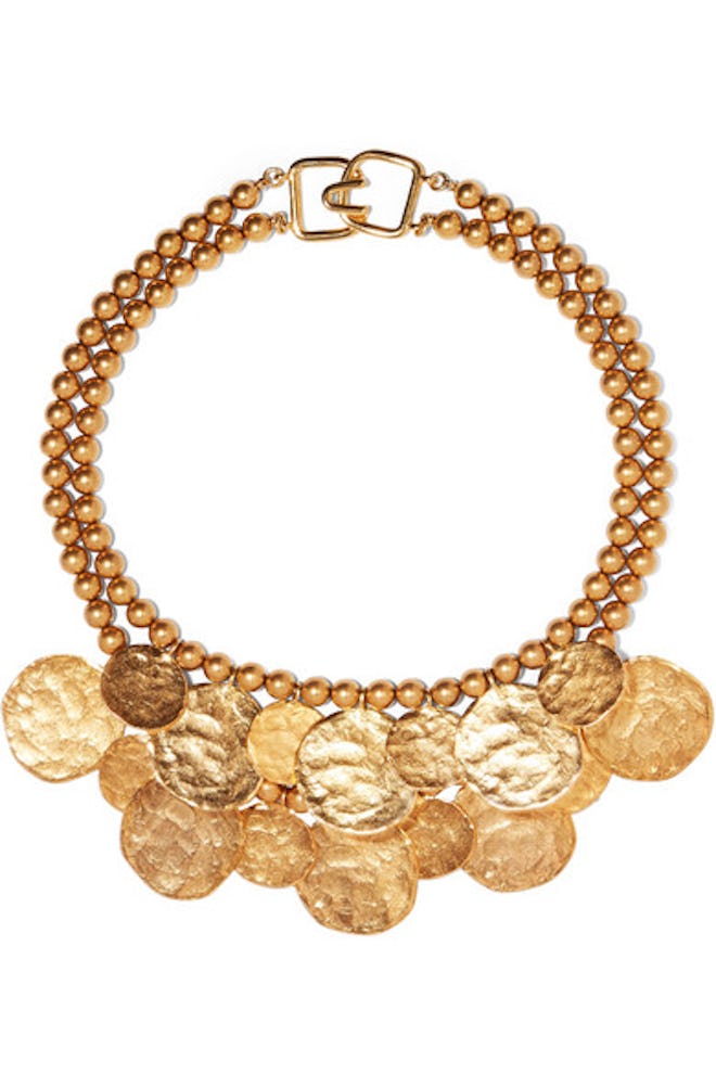 Hammered Gold-Tone Necklace