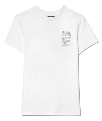 Ellery International Women's Day printed cotton-jersey T-shirt