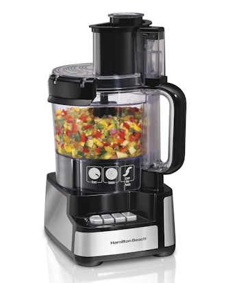 Hamilton Beach 12-Cup Stack & Snap Food Processor and Vegetable Chopper Black