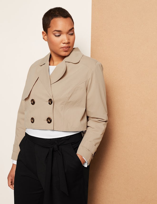 Danielle Vanier Cropped Classic Trench