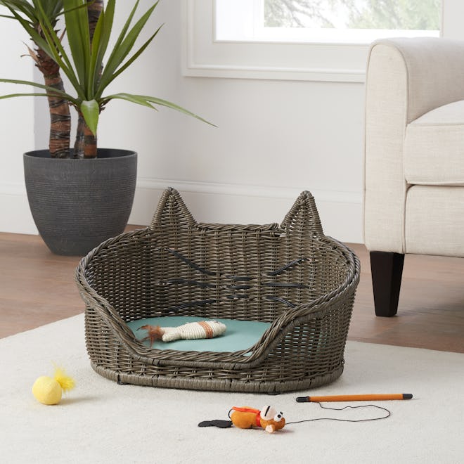 Wicker Cat Pet Bed