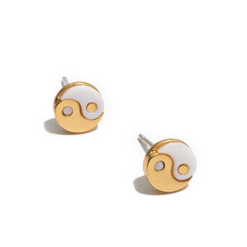 Yin-Yang Stud Earrings