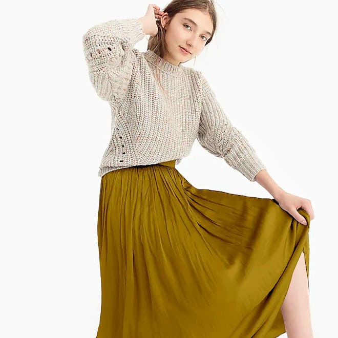 Point Sur Crinkled Maxi Skirt
