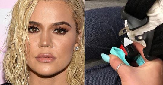 Khloe Kardashian's Secret For Buckling Car Seats With Long Nails Is Genius(01)