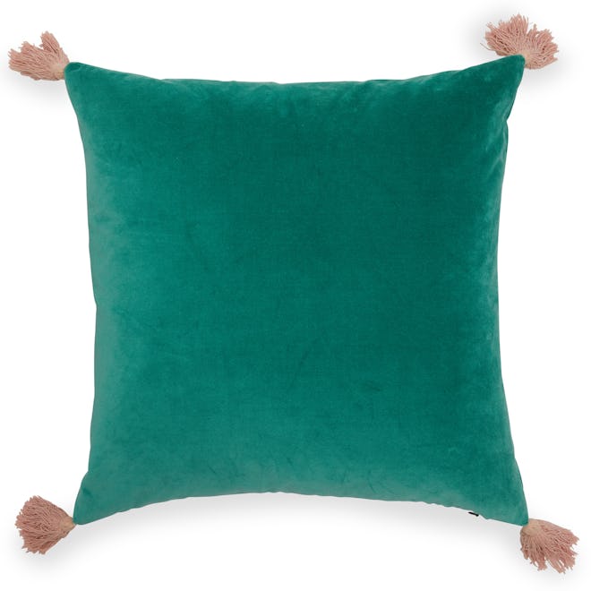 Velvet Decorative Throw Pillows With Tassels